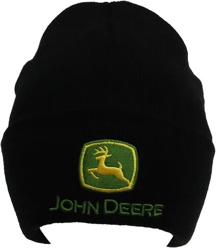 John Deere Men's BK Cuffed Knit JD AG TM Beanie - LP88242 in Saudi Arabia
