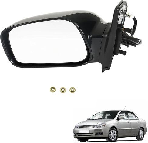 Power Mirror Left Side Paint to Match Replacement for 2003 2004 2005 2006 2007 2008 Corolla in Kuwait