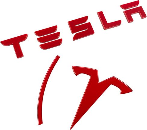 Emblem for Tesla Model Y Juniper Accessories 2026+, Metal Logo Badge Replacement/Cover – Anti-Fade, All-Weather, Easy Install, Multiple Colors for Tesla Y in Kuwait