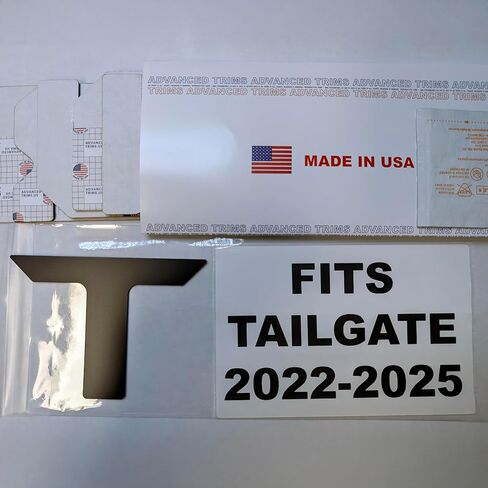 Tailgate Raised Plastic Letters Inserts Compatible with Tundra 2022-2026 in Matte Black in Saudi Arabia