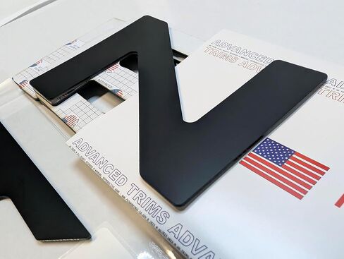Tailgate Raised Plastic Letters Inserts Compatible with Tundra 2022-2026 in Matte Black in Saudi Arabia