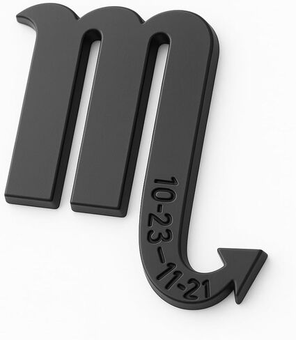 Aries Zodiac Sign Sticker Emblem – Chrome 3D Badge Decal for March 21st - April 19th Birthdays – (2.5" x 2.5") - Durable, Weather-Resistant ABS Decals for Cars & Flat Surfaces in Kuwait