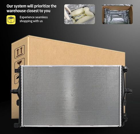 VibeUp 2784 Radiator Compatible with Kia Spectra 2004-2009,Kia Spectra5 2005-2009 2.0L L4 | #Replaces KI3010121 253102F020 253102F030 253102F071 in Kuwait