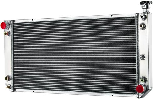 ALLOYWORKS Radiator Compatible with 1989-1993 Chevy GMC C/K Series 1500 2500 3500 Picku 6.2L V8 Diesel Car Radiators, 1990 1991 1992 4 Row Core Radiator, OEM# CC391, Crossflow Radiator(34" x 17" Core) in Saudi Arabia