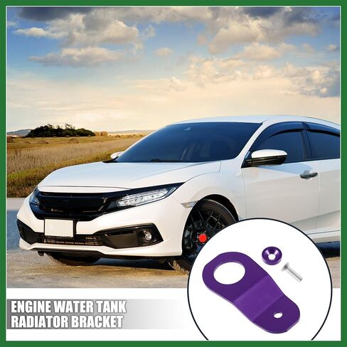 Motoforti Engine Water Tank Radiator Bracket Radiator Stay Mount Bracket and Washer Kit for Honda Civic 1996-2000 Aluminum Alloy Purple 1 Set Long-Lasting in Saudi Arabia