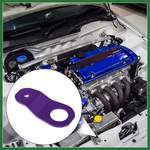 Motoforti Engine Water Tank Radiator Bracket Radiator Stay Mount Bracket and Washer Kit for Honda Civic 1996-2000 Aluminum Alloy Purple 1 Set Long-Lasting in Saudi Arabia