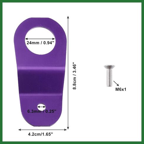 Motoforti Engine Water Tank Radiator Bracket Radiator Stay Mount Bracket and Washer Kit for Honda Civic 1996-2000 Aluminum Alloy Purple 1 Set Long-Lasting in Saudi Arabia