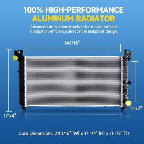 RAYTEN 13220 Radiator Compatible with 17-12 for Mazda 5 LFFM15200A;LFYA15SB0;LFDV15200A;LFY915SB0 in Kuwait