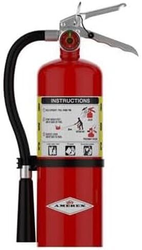 Amerex B500 5lb ABC Dry Chemical Class A B C Multi-Purpose Fire Extinguisher with Wall Bracket. in Kuwait
