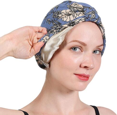 Chemo Turban for Women Men, Satin Lined Beanie Headwear Head Scarf Headwrap Cap for Cancer Patients in Kuwait