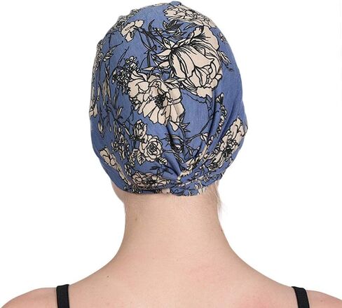 Chemo Turban for Women Men, Satin Lined Beanie Headwear Head Scarf Headwrap Cap for Cancer Patients in Kuwait