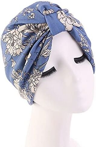 Chemo Turban for Women Men, Satin Lined Beanie Headwear Head Scarf Headwrap Cap for Cancer Patients in Kuwait