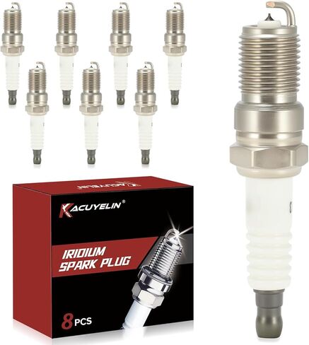 Iridium Spark Plugs 3186 Set of 8 Fits for Chevy Silverado 1500 5.3 Avalanche Suburban Tahoe Camaro Colorado,GMC Sierra 1500 Yukon,Cadillac Escalade,Ford F150,Hummer H2 H3 V8 4.8L 6.2L #TR5GP 7397 in Kuwait