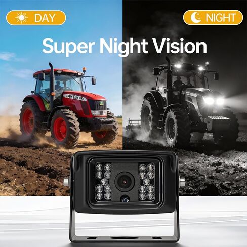 7" AHD 1080P Back up Camera Systems for Truck Plug and Play, IP69K Waterproof Heavy-Duty Reverse Camera, 20G Vibration-Proof for RVs/Trailers/Tractors/Excavators/Caravans/Heavy Equipment in Saudi Arabia