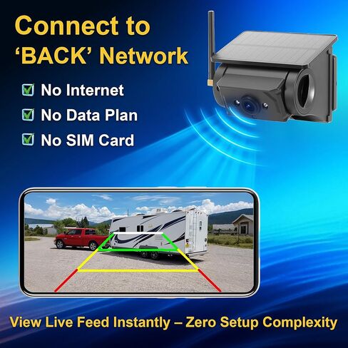كاميرا احتياطية RV كامارا عكسية لاسلكية لمقطورات RV مع قبو مغناطيسي قوي in Kuwait