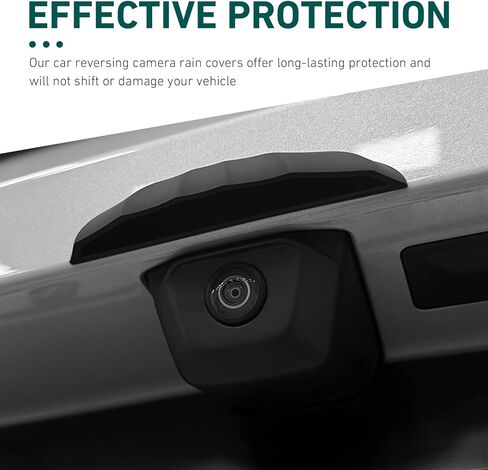 Car Rear View Camera Cover, Silicone Anti-rain Car Rear View Camera Cover, Protective Accessories for Vehicle Backup Dashcam, Universal for Most Cars (Black) in Kuwait