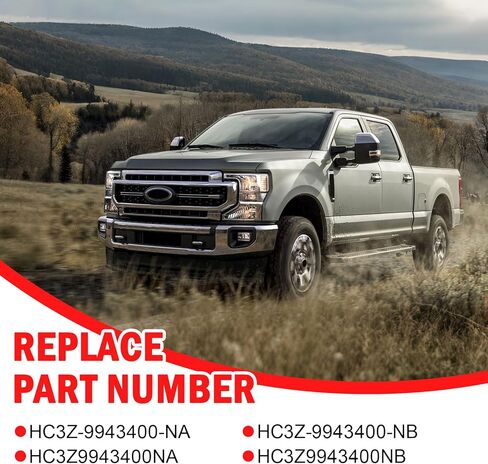 كاميرا الرؤية الخلفية بمقبض الباب الخلفي بدون زر تحرير متوافق مع 2017-2022 Ford F250 F350 F450 Super Duty HC3Z-9943400-NA HC3Z-9943400-NB HC3Z9943400NA HC3Z9943400NB in Kuwait