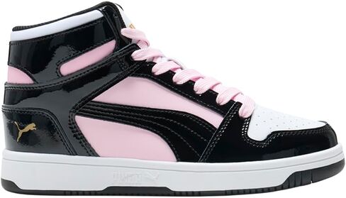 PUMA Womens Rebound Layup Shine High Sneakers Shoes Casual - Black, Pink in Saudi Arabia