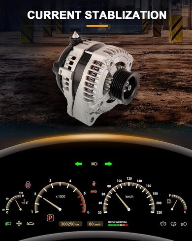 ROADFAR New Alternator Compatible 2003 2004 2005 2006 2007 2008 2009 for Toyota for Sequoia Limited/SR5 4.7L, Replace 11090 in Saudi Arabia