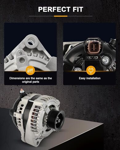 ROADFAR New Alternator Compatible 2003 2004 2005 2006 2007 2008 2009 for Toyota for Sequoia Limited/SR5 4.7L, Replace 11090 in Saudi Arabia