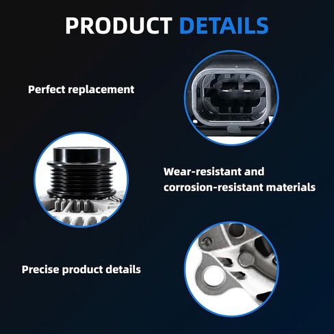 84143540 Alternator Compatible with Silverado GMC Sierra 1500 Suburban Tahoe Yukon Cadillac Escalade 170A 12V 2015-2020 22949467 6-Groove Clutch Pulley in Kuwait