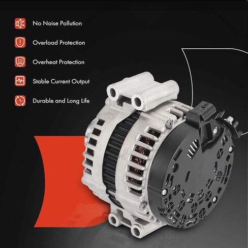 A-Premium Alternator Compatible with BMW 335d 09-10, 335i 07-10, 335i xDrive 09-10, 335is 11-13, 335xi, 535i, 535i xDrive, 535xi, 1 Series M, 135i, 12V 180A 7-Groove Clutch Pulley CW in Saudi Arabia