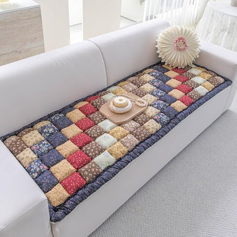 Patchwork Dog Couch Cover Protector, Quilted Pet Couch Cover for Dogs, Non Slip Sofa Seat Pad, Washable Pet Furniture Cover for Couch, Window Seat & Floor (Classic Patchwork, 27 x 70 inch) in Kuwait