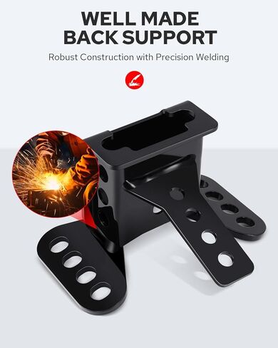Benlari Driver Backrest Bracket, Adjustable Rider Driver Backrest Mounting Hardware Kit Fit for Harley Davidson Touring Street Glide Road Glide Electra Glide Road King CVO 1988-2024, Black in Saudi Arabia
