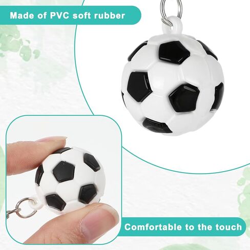 4 Pcs Soccer Ball Keychains, Portable Soccer Key Ring, Mini Football Pendant, Outdoors Keyring, Soccer-Keychain for Backpack, Cars in Kuwait