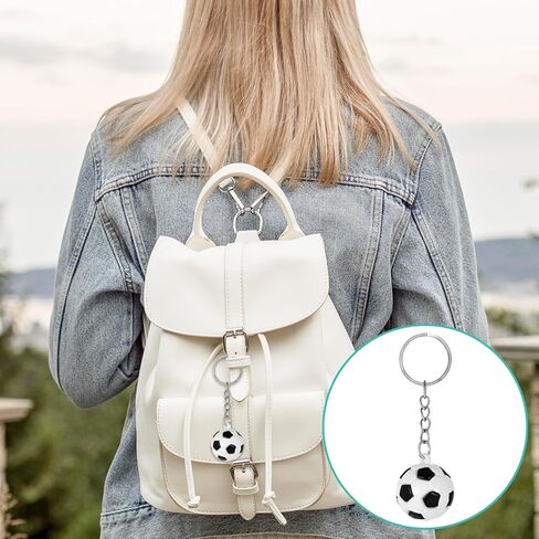 4 Pcs Soccer Ball Keychains, Portable Soccer Key Ring, Mini Football Pendant, Outdoors Keyring, Soccer-Keychain for Backpack, Cars in Kuwait