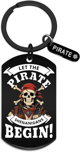 Pirate Gifts for Men Pirate Keychain for Men Women Costume Keychain Vintage Skull Crossbones Metal Key Ring Perfect for Pirate Party Decor Halloween Costume Accessories Boat Key Chain in Kuwait