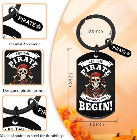 Pirate Gifts for Men Pirate Keychain for Men Women Costume Keychain Vintage Skull Crossbones Metal Key Ring Perfect for Pirate Party Decor Halloween Costume Accessories Boat Key Chain in Kuwait