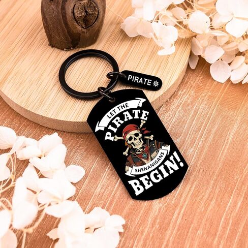 Pirate Gifts for Men Pirate Keychain for Men Women Costume Keychain Vintage Skull Crossbones Metal Key Ring Perfect for Pirate Party Decor Halloween Costume Accessories Boat Key Chain in Kuwait