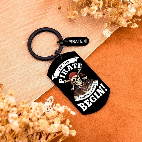 Pirate Gifts for Men Pirate Keychain for Men Women Costume Keychain Vintage Skull Crossbones Metal Key Ring Perfect for Pirate Party Decor Halloween Costume Accessories Boat Key Chain in Kuwait