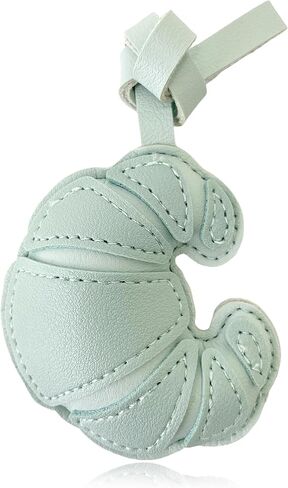 Handmade Leather Croissant Bag Charm, Cute Bread Keychain for Handbags Purses Backpack Accessories Charms in Saudi Arabia