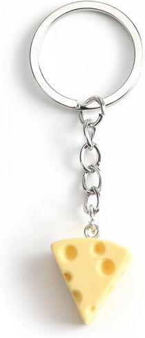 Cheese Keychain for Women Cute Cheese Keycharm for Women Bakery Inspired Accessory for Keys Bag Charm in Saudi Arabia