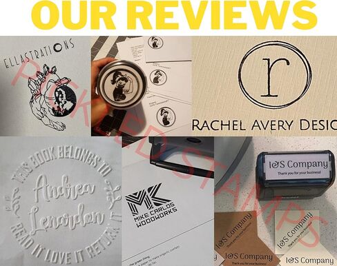 QR Code or Logo Custom Rubber Personalized Custom Stamp Self Inking or Wood Handle (2 Inch) in Kuwait