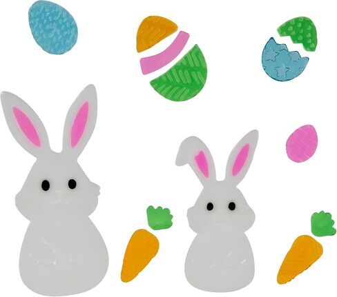 Northlight Set of 6 Double Sided Easter Gel Window Clings in Kuwait