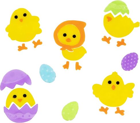 Northlight Set of 6 Double Sided Easter Gel Window Clings in Kuwait