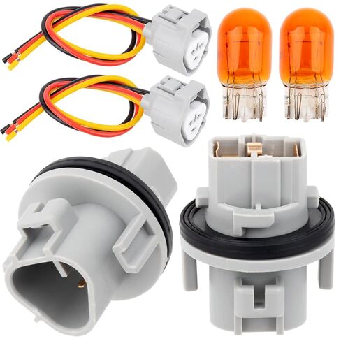 Turn Signal Bulb Socket Holder Wire Harness Set Compatible with Nissan Toyota, Altima Armada Maxima Pathfinder Rogue 4Runner Corolla RAV4 Prius Yaris Tacoma Replace 26243-9B91A 2PCS in Kuwait
