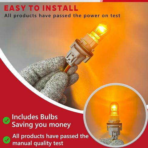 Turn Signal Bulb Socket Holder Wire Harness Set Compatible with Nissan Toyota, Altima Armada Maxima Pathfinder Rogue 4Runner Corolla RAV4 Prius Yaris Tacoma Replace 26243-9B91A 2PCS in Kuwait