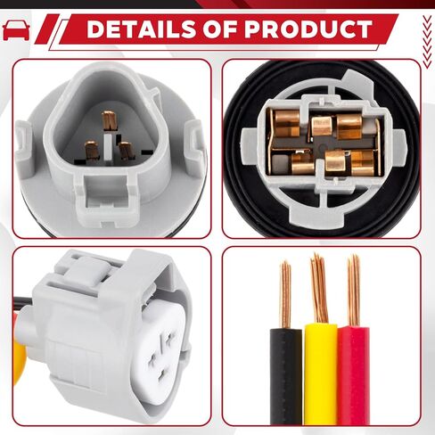 Turn Signal Bulb Socket Holder Wire Harness Set Compatible with Nissan Toyota, Altima Armada Maxima Pathfinder Rogue 4Runner Corolla RAV4 Prius Yaris Tacoma Replace 26243-9B91A 2PCS in Kuwait