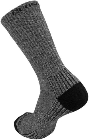 Viscose Bamboo Crew with Arch Support Socks (9-11 (3 Pack), White/Gray) in Saudi Arabia