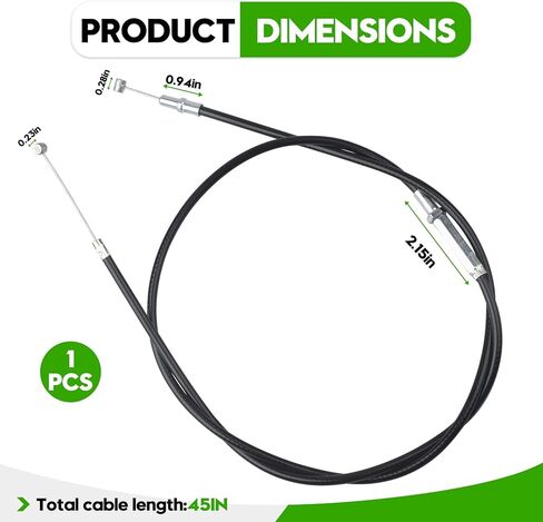 17910-733-013 كابل الخانق | متوافق مع موديلات هوندا تيلر FC600 R | قطعة غيار أصلية من صانع المعدات الأصلية in Kuwait