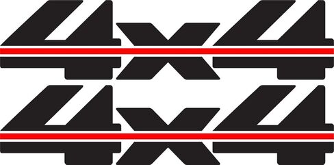 4x4 Decals (Black) - 1988 to 1997 Fits Chevy Truck Bed in Saudi Arabia