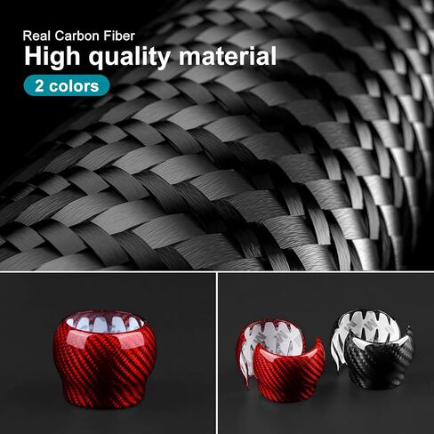 AIRSPEED Hard Carbon Fiber for Subaru BRZ Toyota GR86 2021 2022 2023 Car Gear Shift Knob Cover Gear Shifter Head Interior Trim Accessories, Red in Saudi Arabia