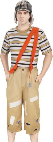 الكبار زي مخطط تي شيرت قبعة الأشرطة السراويل الزي هالوين مجموعة الزي الرسمي in Kuwait