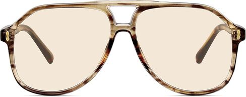 Oversized Aviator Sunglasses for Women, Retro 70s Square Thick Frame Glasses with Double Bridge in Saudi Arabia