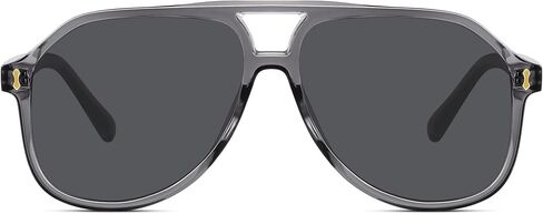 Oversized Aviator Sunglasses for Women, Retro 70s Square Thick Frame Glasses with Double Bridge in Saudi Arabia