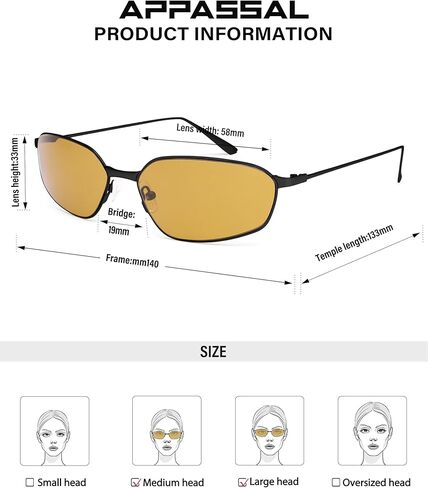 نظارات شمسية عصرية سداسية للنساء والرجال، Y2K 90s Rave Fashion Sun Glasses AP3795 in Kuwait